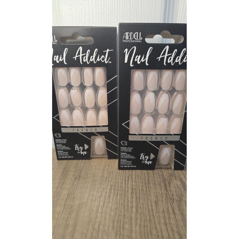 Ardell Nail Addict Modern French Press On Nails 2 Packs Almond Shape 66443